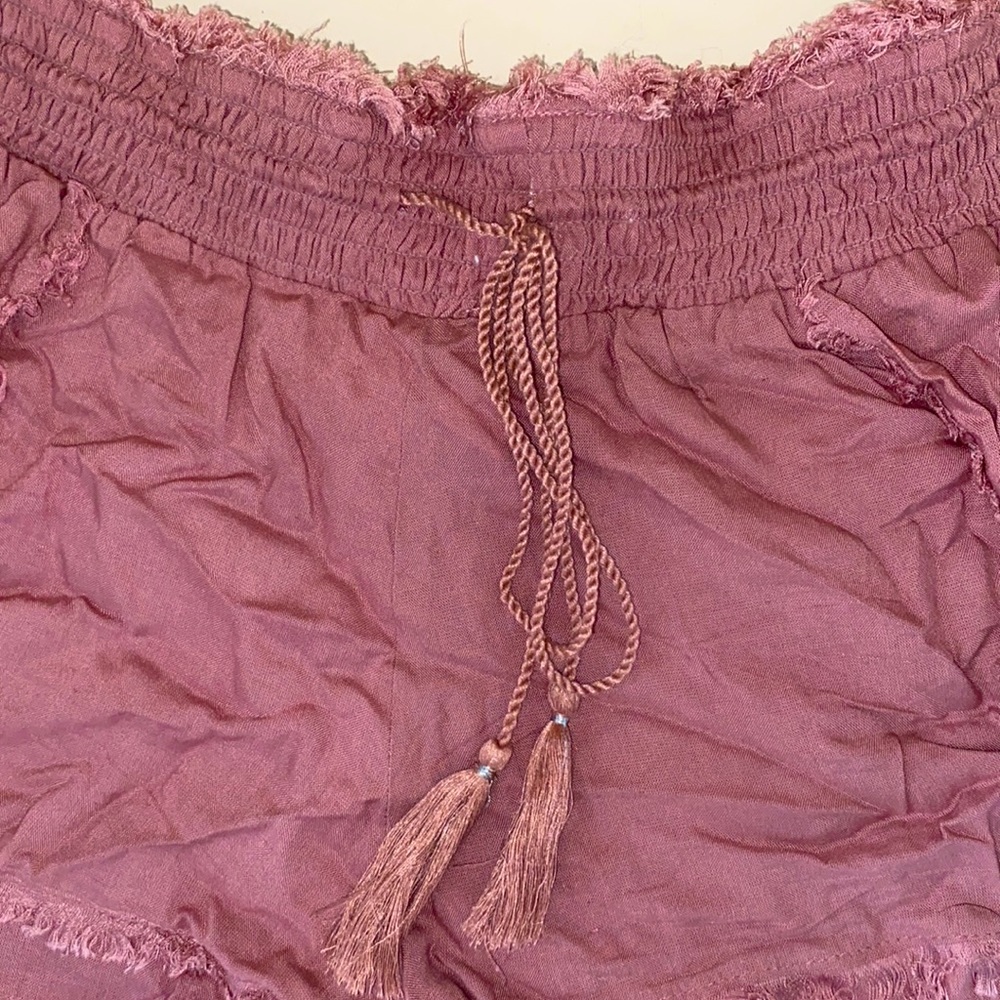 Mauve Flowy Shorts - Picture 3 of 3